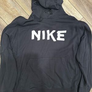 Nike Black hoodie with White Logo